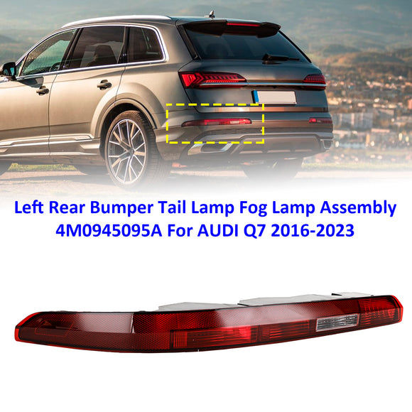 2016–2023 AUDI Q7 Links + Rechts Heckstoßstange Rückleuchte Nebelscheinwerferbaugruppe 4M0945095A 4M0945096A