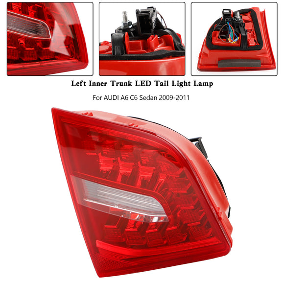 2009–2011 Audi A6 C6 Limousine, 4 Stück Innen- und Außenkoffer-LED-Rücklichtlampe 4FD945093B 4FD945094B