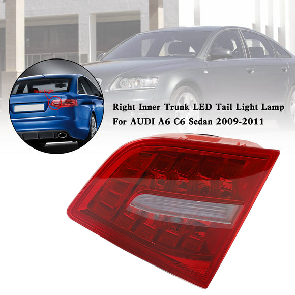 2009–2011 Audi A6 C6 Limousine, 4 Stück Innen- und Außenkoffer-LED-Rücklichtlampe 4FD945093B 4FD945094B