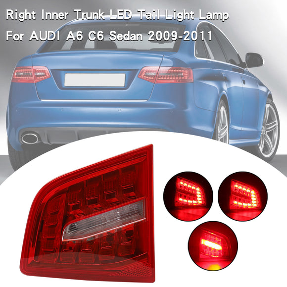 2009–2011 Audi A6 C6 Limousine, 4 Stück Innen- und Außenkoffer-LED-Rücklichtlampe 4FD945093B 4FD945094B