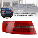 2009–2011 Audi A6 C6 Limousine, 4 Stück Innen- und Außenkoffer-LED-Rücklichtlampe 4FD945093B 4FD945094B-50