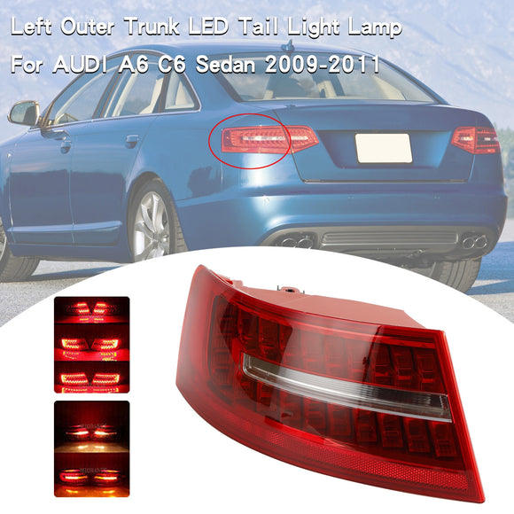 2009–2011 Audi A6 C6 Limousine, 4 Stück Innen- und Außenkoffer-LED-Rücklichtlampe 4FD945093B 4FD945094B