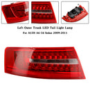 2009–2011 Audi A6 C6 Limousine, 4 Stück Innen- und Außenkoffer-LED-Rücklichtlampe 4FD945093B 4FD945094B-52