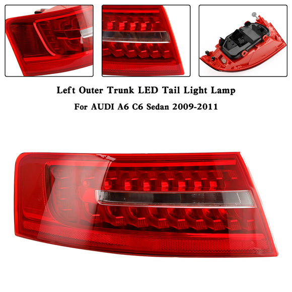2009–2011 Audi A6 C6 Limousine, 4 Stück Innen- und Außenkoffer-LED-Rücklichtlampe 4FD945093B 4FD945094B