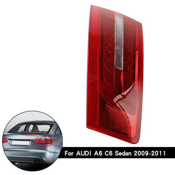 2009–2011 Audi A6 C6 Limousine, 4 Stück Innen- und Außenkoffer-LED-Rücklichtlampe 4FD945093B 4FD945094B