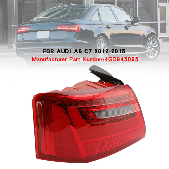 2012-2015 AUDI A6 C7 Saloon / Sedan Car L+R Outer LED Taillight Brake Light 4GD945095 4GD945096