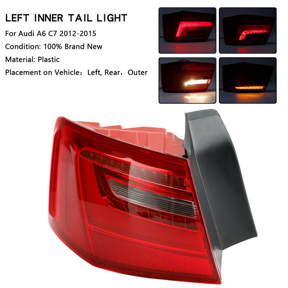 2012-2015 AUDI A6 C7 Saloon / Sedan Car L+R Outer LED Taillight Brake Light 4GD945095 4GD945096
