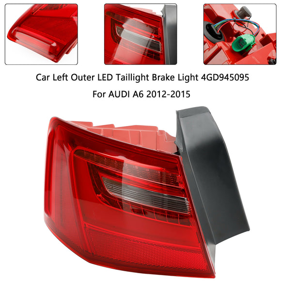 2012-2015 AUDI A6 C7 Saloon / Sedan Car L+R Outer LED Taillight Brake Light 4GD945095 4GD945096