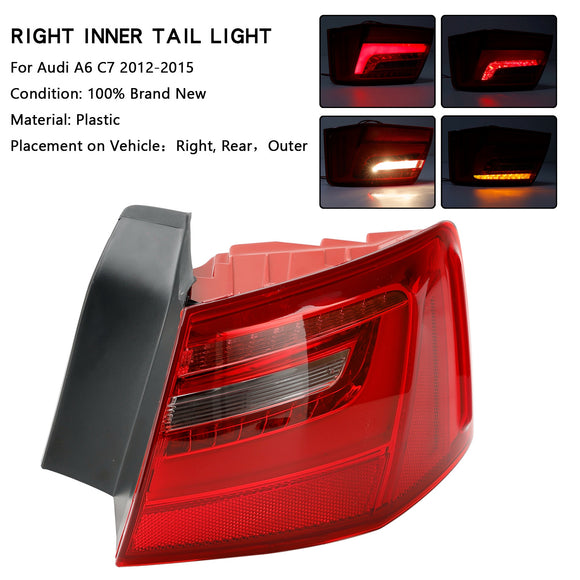 2012-2015 AUDI A6 C7 Saloon / Sedan Car L+R Outer LED Taillight Brake Light 4GD945095 4GD945096