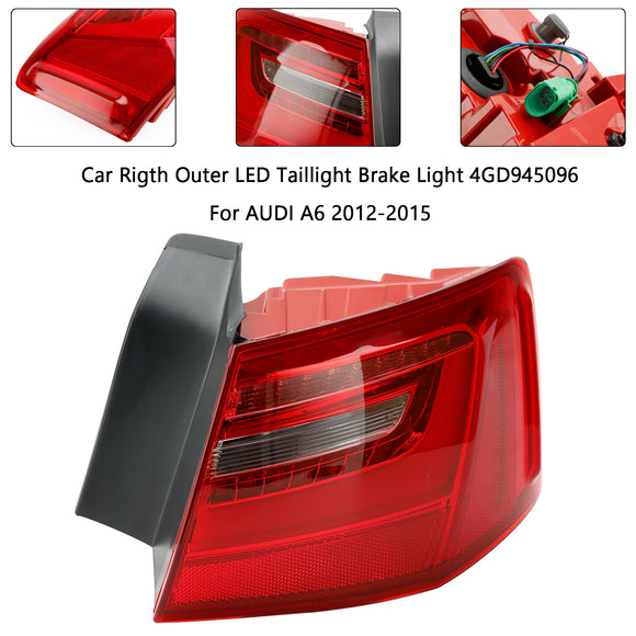 2012-2015 AUDI A6 C7 Saloon / Sedan Car L+R Outer LED Taillight Brake Light 4GD945095 4GD945096