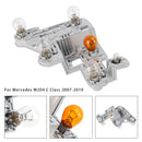 2007-2010 Mercedes W204 C-Class Left+Right Pair Tail Lamp Bulb Holder with Bulbs A2048201500 A2048201600-32