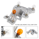 2007-2010 Mercedes W204 C-Class Left+Right Pair Tail Lamp Bulb Holder with Bulbs A2048201500 A2048201600-46