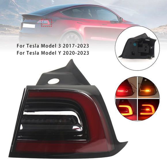2017-2023 Tesla Model 3 / Model Y Left +Right Rear Tail Lamp LED Light 1077399-00 1077398-00