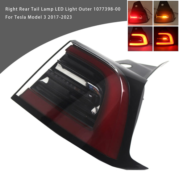 2017-2023 Tesla Model 3 / Model Y Left +Right Rear Tail Lamp LED Light 1077399-00 1077398-00