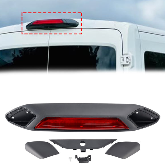 Ford Transit 150 250 350 350HD 2018-2019 3ème feu stop 923-127 JK4Z13A613AG Support noir + lentille rouge