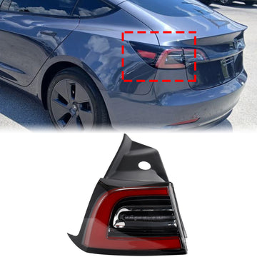 2017-2023 Tesla Model 3/Y LED-achterlicht Buitenachter links achterlicht 3-pins 1077399-00 1077397-00