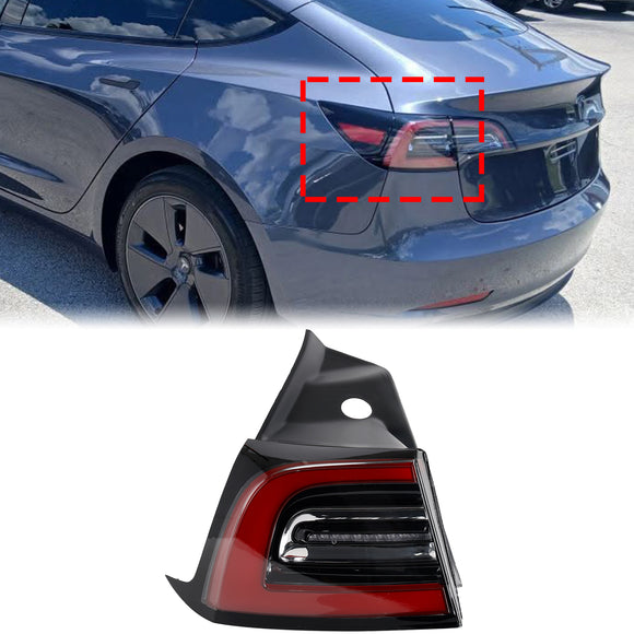 2017-2023 Tesla Model 3/Y LED-achterlicht Buitenachter links + rechts achterlicht 3-pins 1077399-00 1077397-00