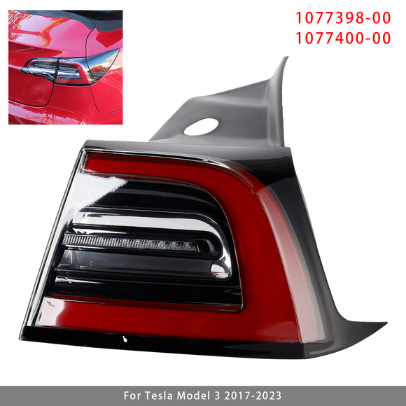 2017-2023 Tesla Model 3/Y LED-achterlicht Buitenachter links + rechts achterlicht 3-pins 1077399-00 1077397-00