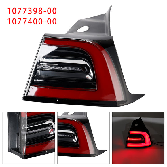 2017-2023 Tesla Model 3/Y LED-achterlicht Buitenachter links + rechts achterlicht 3-pins 1077399-00 1077397-00