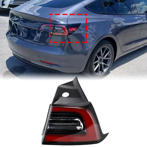 2017-2023 Tesla Model 3/Y LED-achterlicht Buitenachter links + rechts achterlicht 3-pins 1077399-00 1077397-00