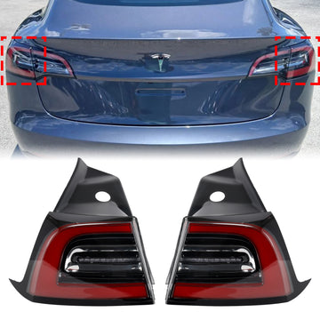 2017-2023 Tesla Model 3/Y LED-achterlicht Buitenachter links + rechts achterlicht 3-pins 1077399-00 1077397-00