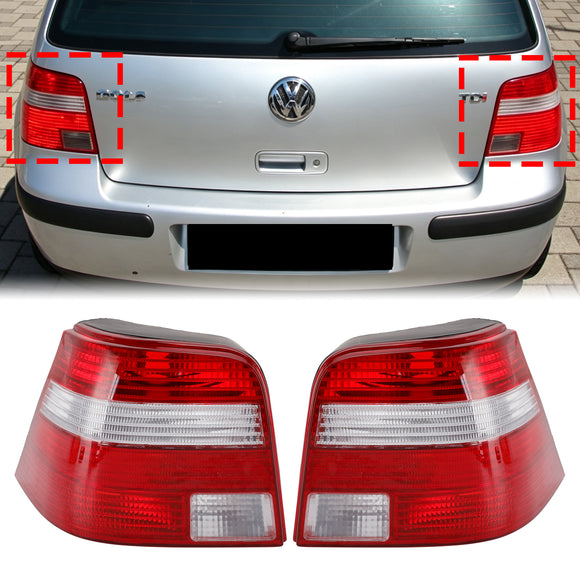 1997–2005 VW Golf Mk4 Schrägheck links + rechts Rücklicht-Lampengehäuse J6945111Q 1J6945112Q