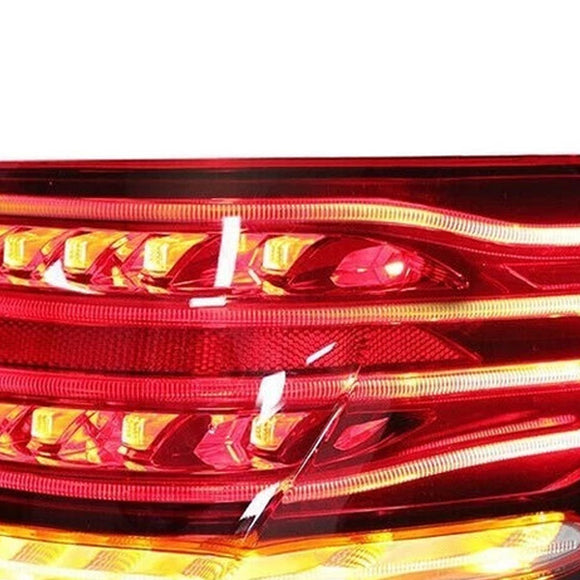 Mercedes Classe E 2013-2015 W212 Conjunto de 4 lanternas traseiras de LED, internas e externas, para os lados esquerdo e direito, com luz de freio.