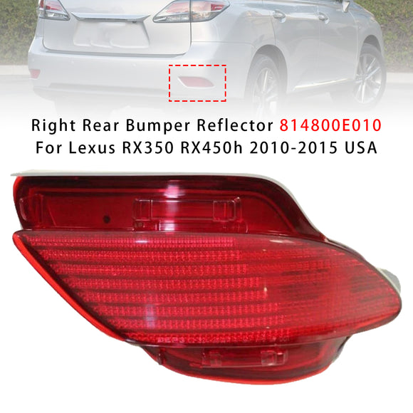 Links + Rechts Hinterer Stoßstangenreflektor 814900E010 814800E010 Für Lexus RX350 RX450h 2010-2015 USA