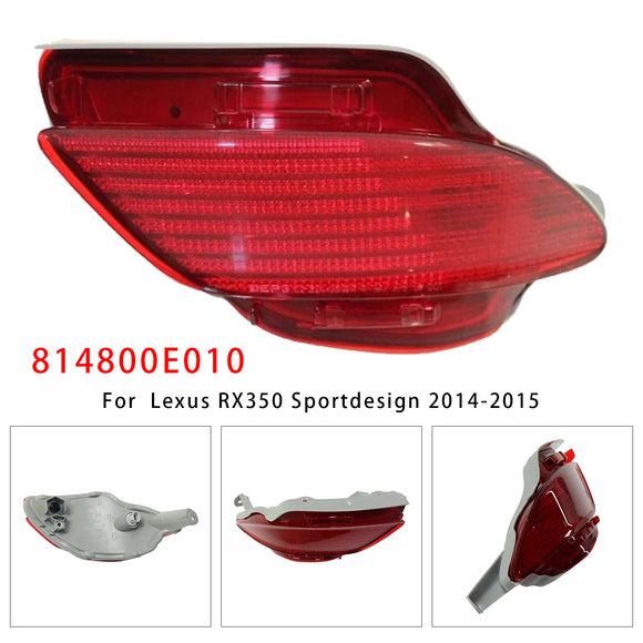 Links + Rechts Hinterer Stoßstangenreflektor 814900E010 814800E010 Für Lexus RX350 RX450h 2010-2015 USA