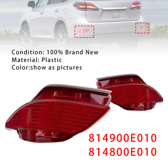 Links + Rechts Hinterer Stoßstangenreflektor 814900E010 814800E010 Für Lexus RX350 RX450h 2010-2015 USA
