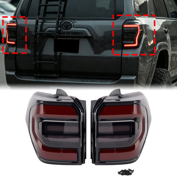 Toyota 4Runner 2010-2024 2PCS LED Tail Lights Animation Sequential Rear Lamps