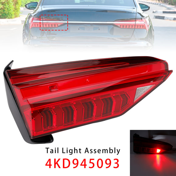 2019-2023 Audi A6 C8 4PCS Left Right Outer Inner LED Tail Light Assembly 4KD945093 4K5945093