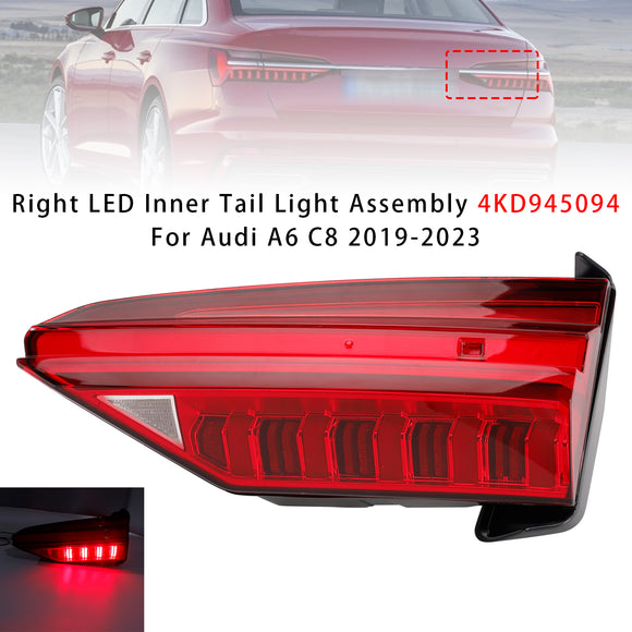 2019-2023 Audi A6 C8 4PCS Left Right Outer Inner LED Tail Light Assembly 4KD945093 4K5945093