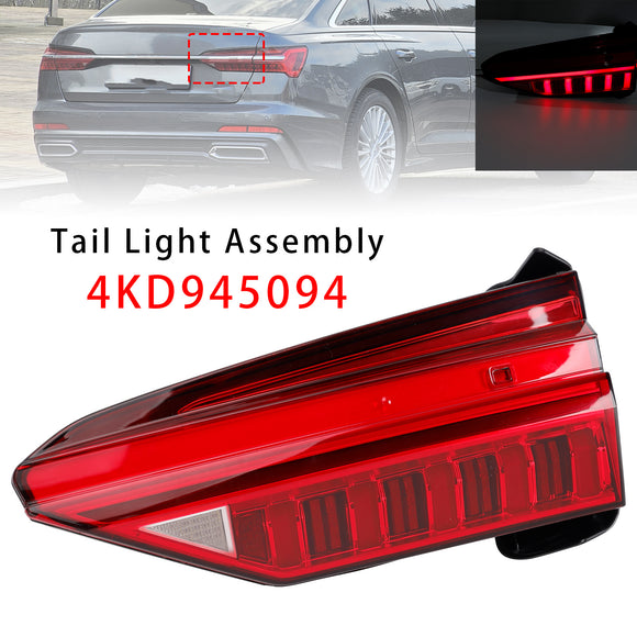 2019-2023 Audi A6 C8 4PCS Left Right Outer Inner LED Tail Light Assembly 4KD945093 4K5945093