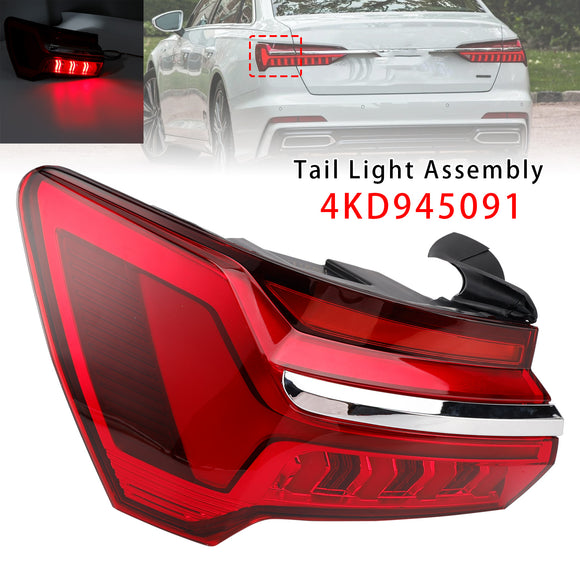 2019-2023 Audi A6 C8 4PCS Left Right Outer Inner LED Tail Light Assembly 4KD945093 4K5945093