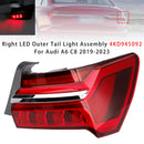 2019-2023 Audi A6 C8 4PCS Left Right Outer Inner LED Tail Light Assembly 4KD945093 4K5945093-102