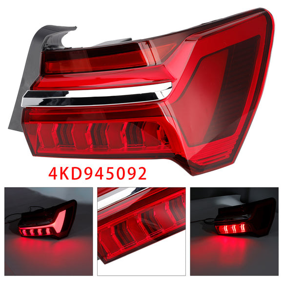 2019-2023 Audi A6 C8 4PCS Left Right Outer Inner LED Tail Light Assembly 4KD945093 4K5945093