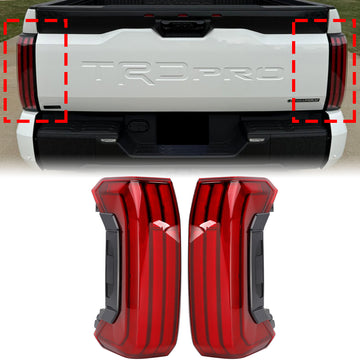 Toyota Tundra 2022-2026 Left+Right LED Sequential Tail Lights Brake Lamps TO2800208 TO2801208