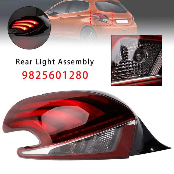2015-2019 Peugeot 208 Facelift-modellen LED achterlicht links + rechts achterlichtlamp 9825601280 9810343080