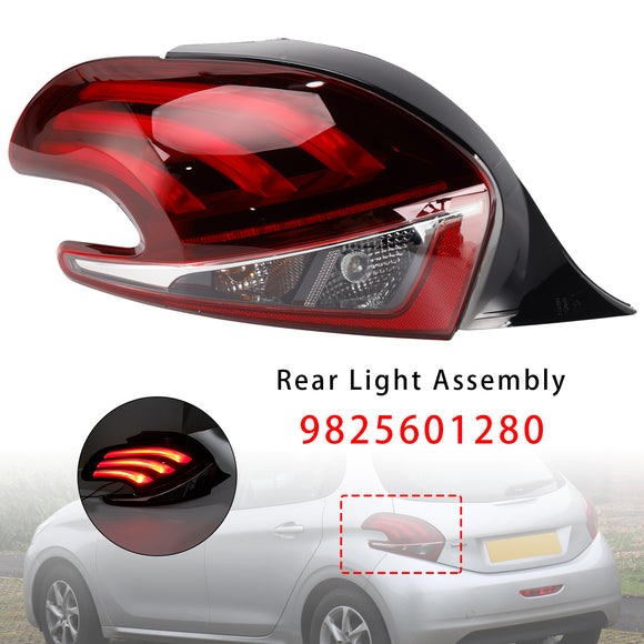 2015-2019 Peugeot 208 Facelift-modellen LED achterlicht links + rechts achterlichtlamp 9825601280 9810343080