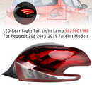 2015-2019 Peugeot 208 Facelift-modellen LED achterlicht links + rechts achterlichtlamp 9825601280 9810343080-83