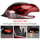 2015-2019 Peugeot 208 Facelift-modellen LED achterlicht links + rechts achterlichtlamp 9825601280 9810343080-62