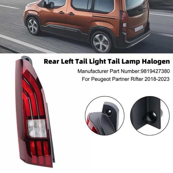 Achterlicht links + rechts achterlicht halogeen voor Peugeot Partner Rifter 18-2023