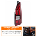 Achterlicht links + rechts achterlicht halogeen voor Peugeot Partner Rifter 18-2023-48