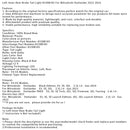 2022-2024 Mitsubishi Outlander Links + Rechts Achterrem Achterlicht 8330B185 8330B186-63
