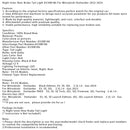 2022-2024 Mitsubishi Outlander Links + Rechts Achterrem Achterlicht 8330B185 8330B186-93