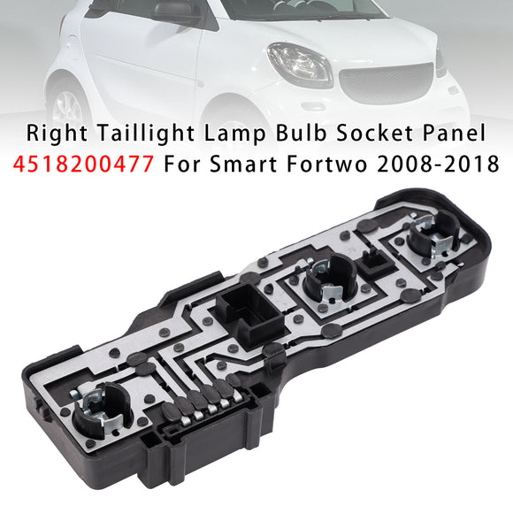 2008-2018 Smart Fortwo Links + Rechts Achterlicht Lamp Socket Panel 4518200377 4518200477