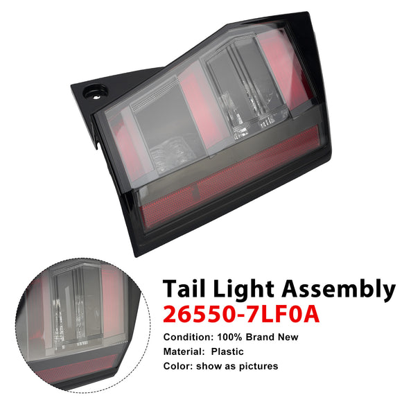 2025-2026 Nissan retrocede a luz exterior 26555-7LF0A 26550-7LF0A da cauda