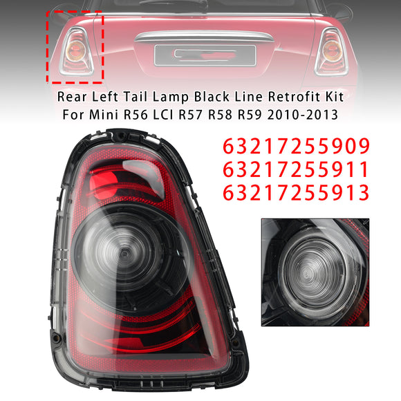 2010-2015 MINI R56/R57 LCI/R58/R59 Takana vasen+oikea takalamppu Black Line -jälkiasennussarja 63217255909 63217255911