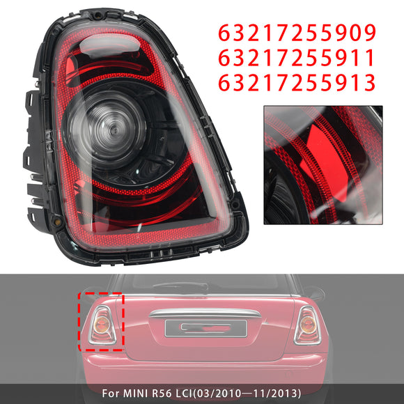 2010-2015 MINI R56/R57 LCI/R58/R59 Takana vasen+oikea takalamppu Black Line -jälkiasennussarja 63217255909 63217255911